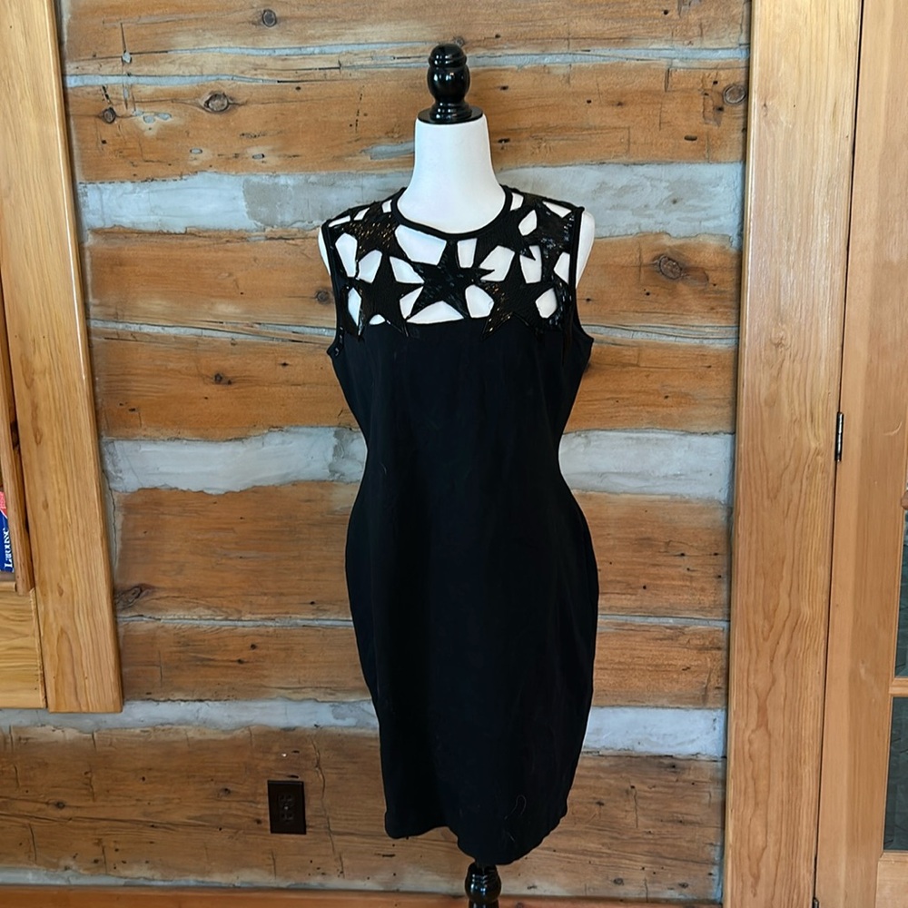 Outlander Black Evening Dress Size Large